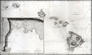 Chart of the Sandwich Islands, from James Cook and James Kin