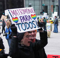 Chicago: March 11, 2004 - gay rights protest
