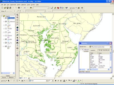 ArcGIS image of Maryland