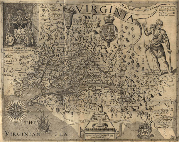 Virginia (1612) from The General Historie of Virginia, New England, and the Summer Isles