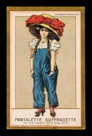 Pantalette suffragette in the sweet bye and bye