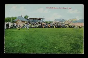 Base ball game, York Beach, Me.