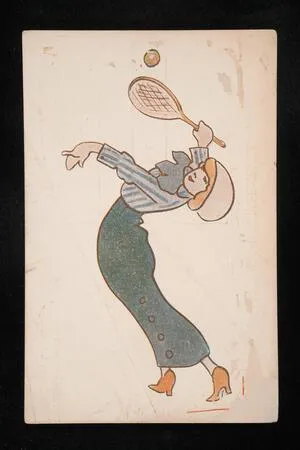 Woman playing tennis