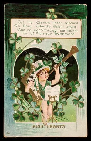 Irish hearts: let the clarion notes...