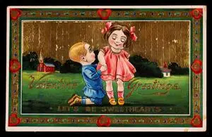 Valentine greetings: let's be sweethearts