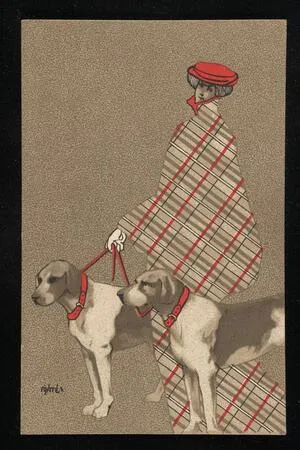 Woman and dogs