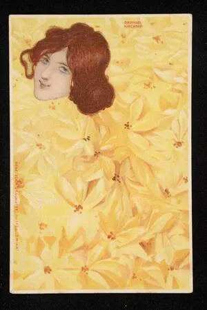 Woman with flowers