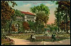 Washington Square and Newberry Library, Chicago