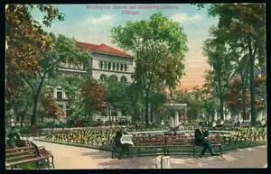 Washington Square and Newberry Library, Chicago